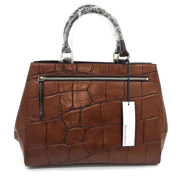 Dooney & Bourke Brown Croc-Embossed Satchel - Fancy Enough for Your Best Secrets